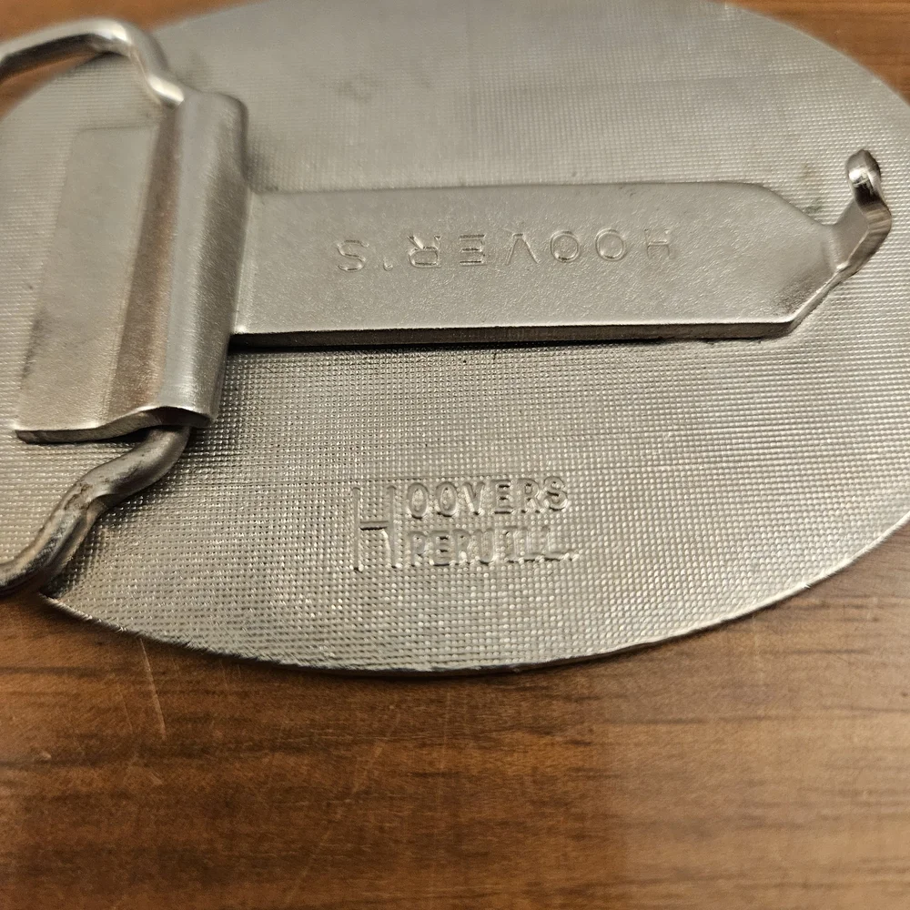 Vintage CRST Transportation Company‎ Belt Buckle Hoovers Metal Enamel